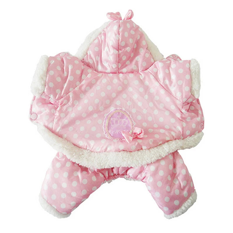 Hot-Selling Pink Waterproof Hooded Dog Coat