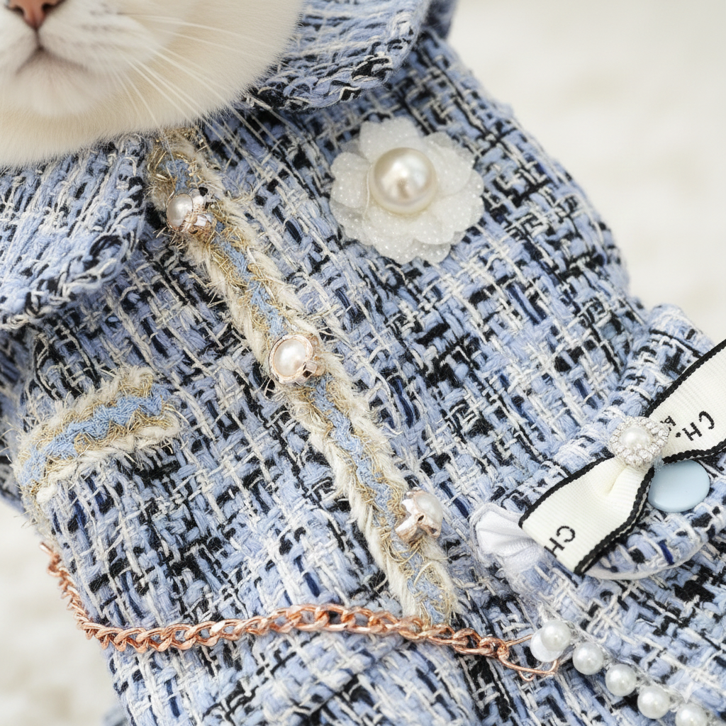 Designer Luxury Pet Girl Winter Dress Coat