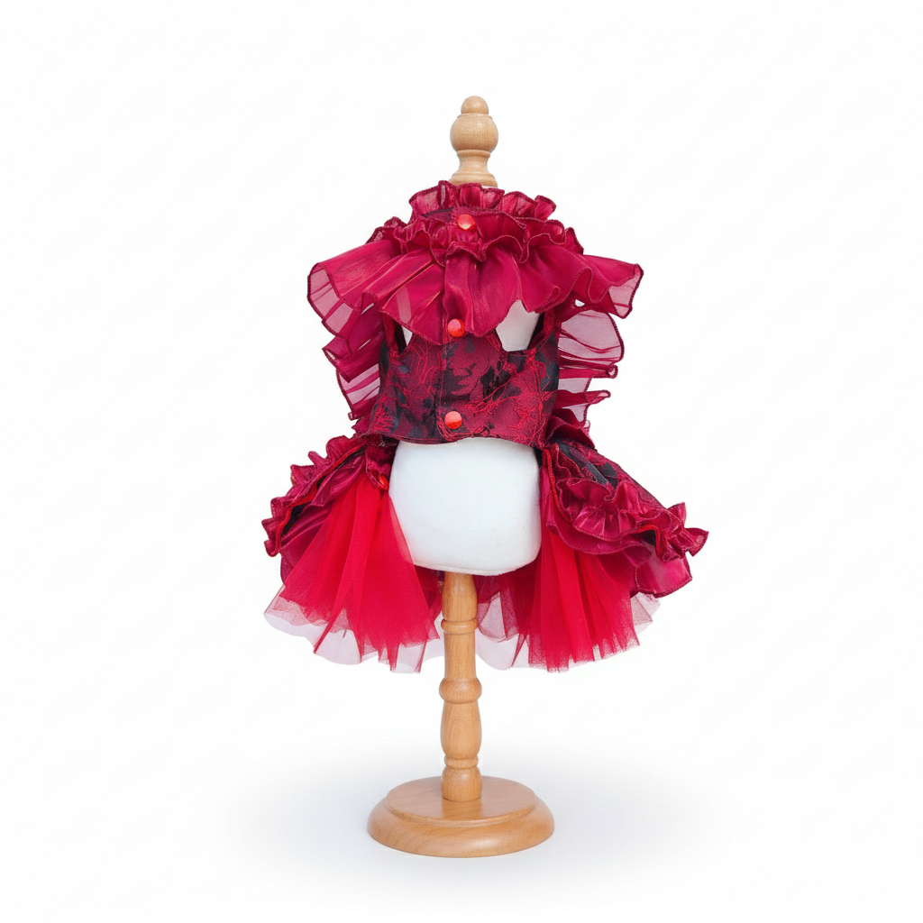 The "Scarlet Queen" Detachable Gown