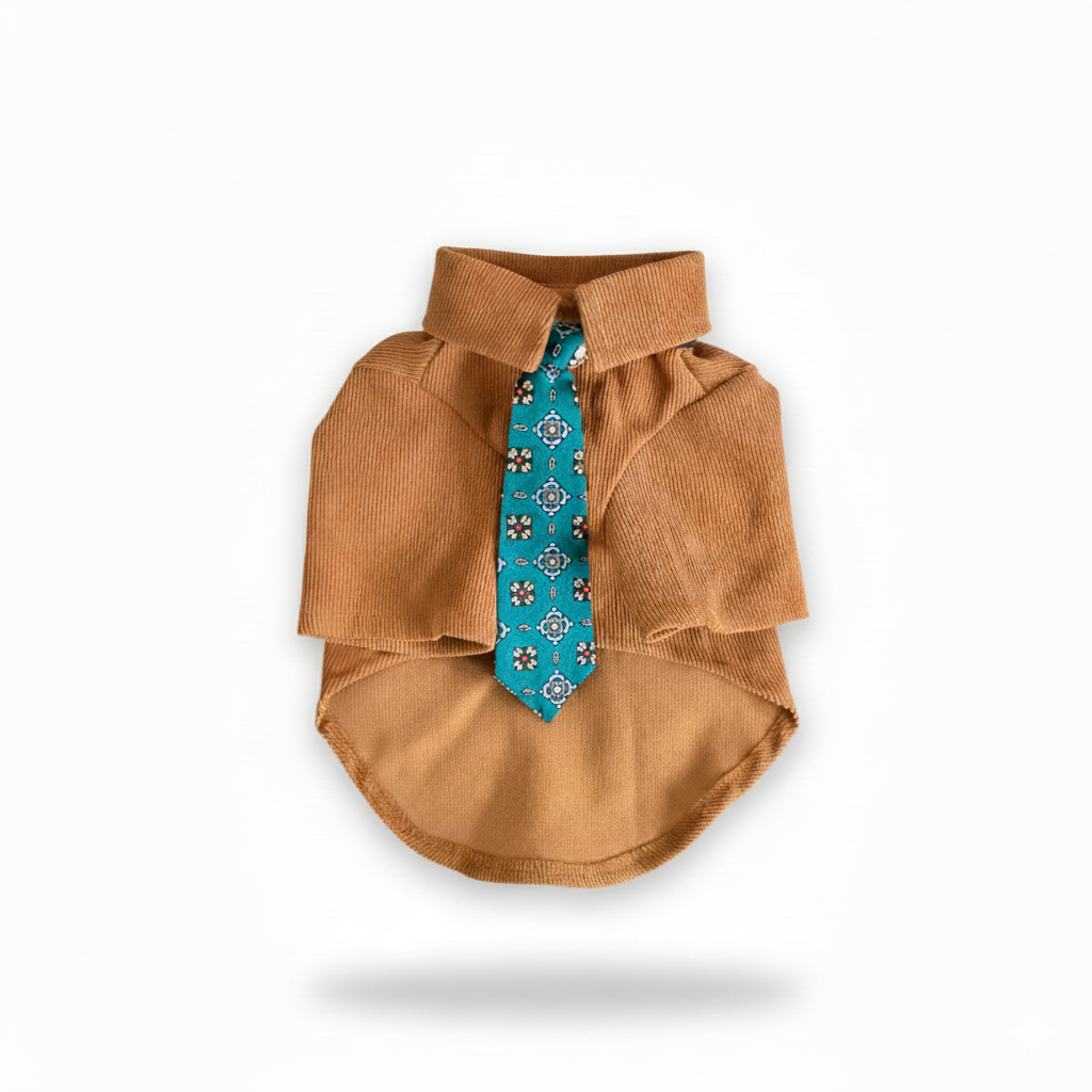 Classic Button-Up with Necktie