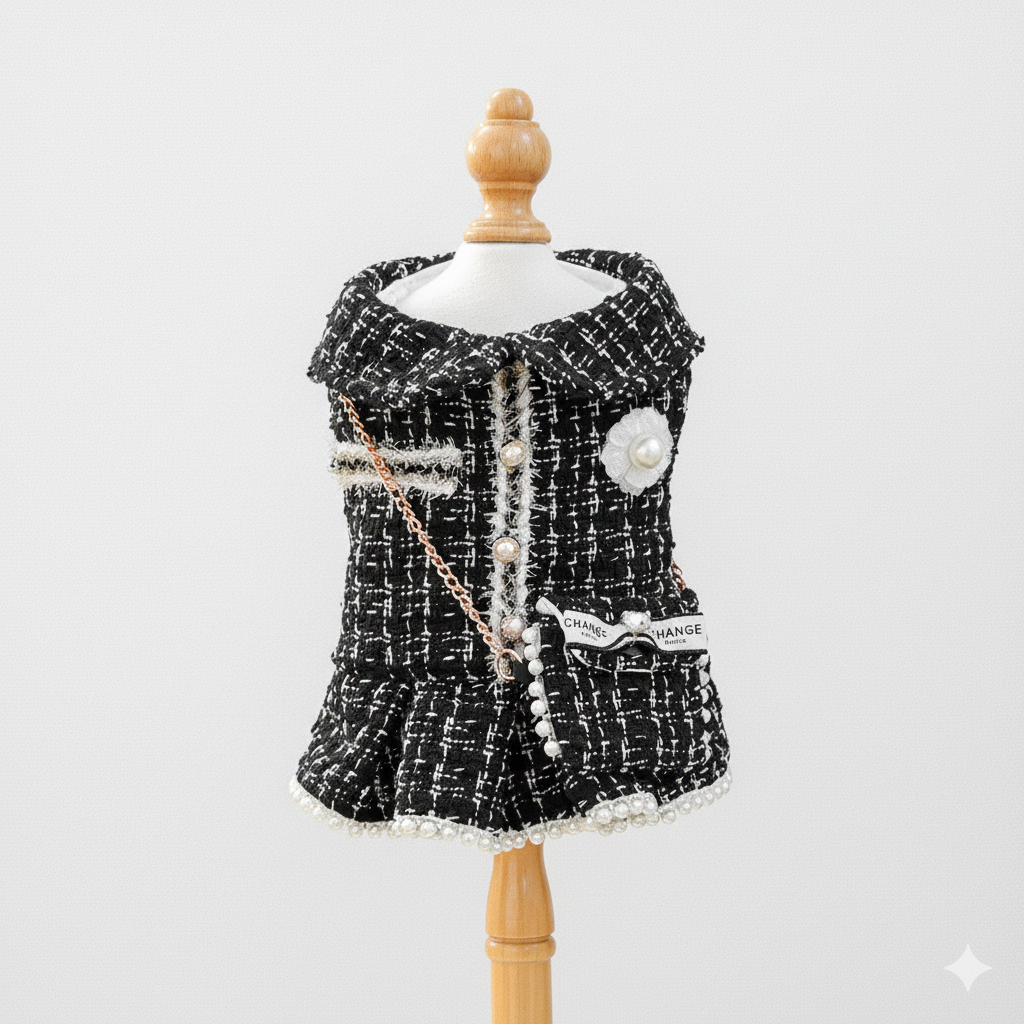 Designer Luxury Pet Girl Winter Dress Coat