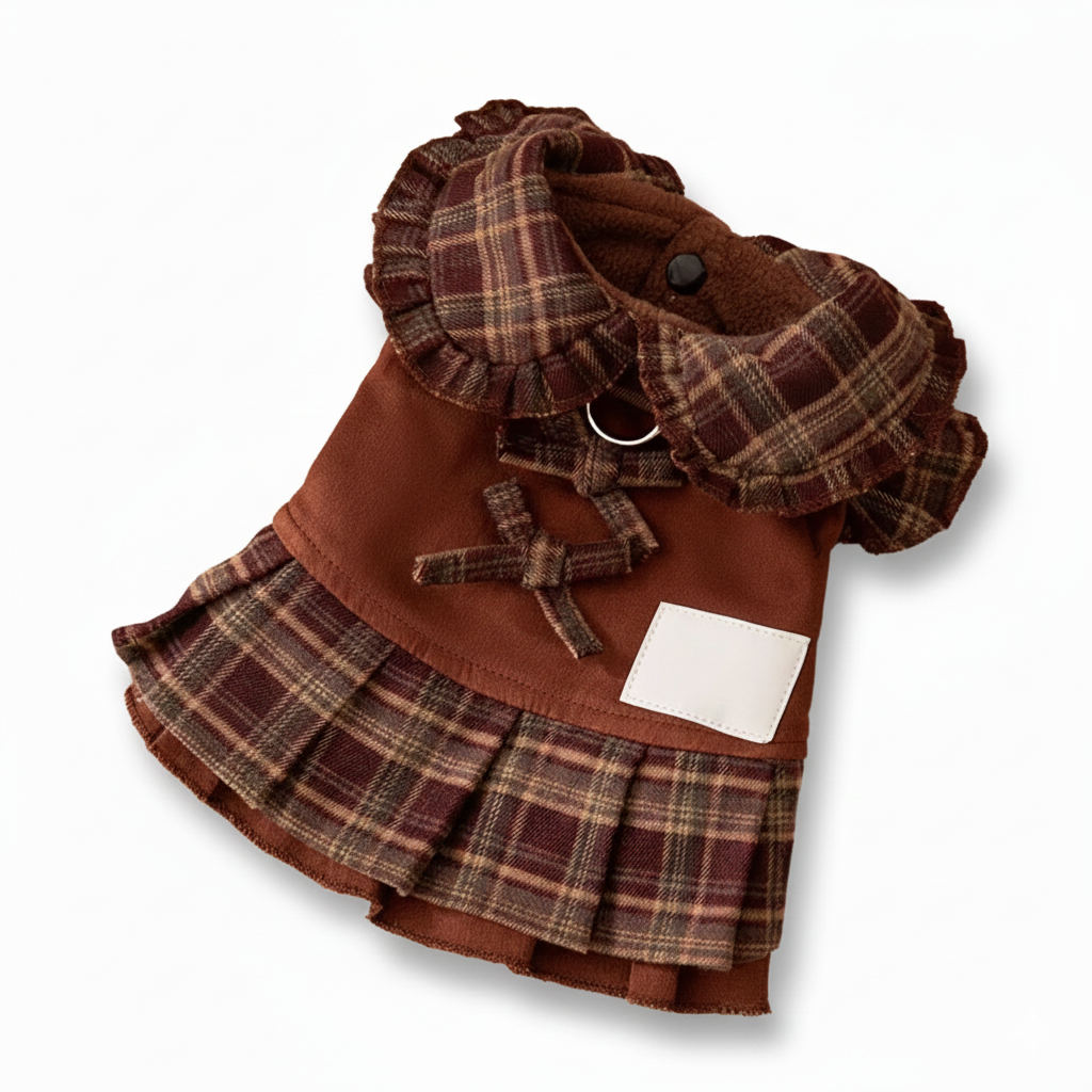 Retro Check Shirt & Dress Set