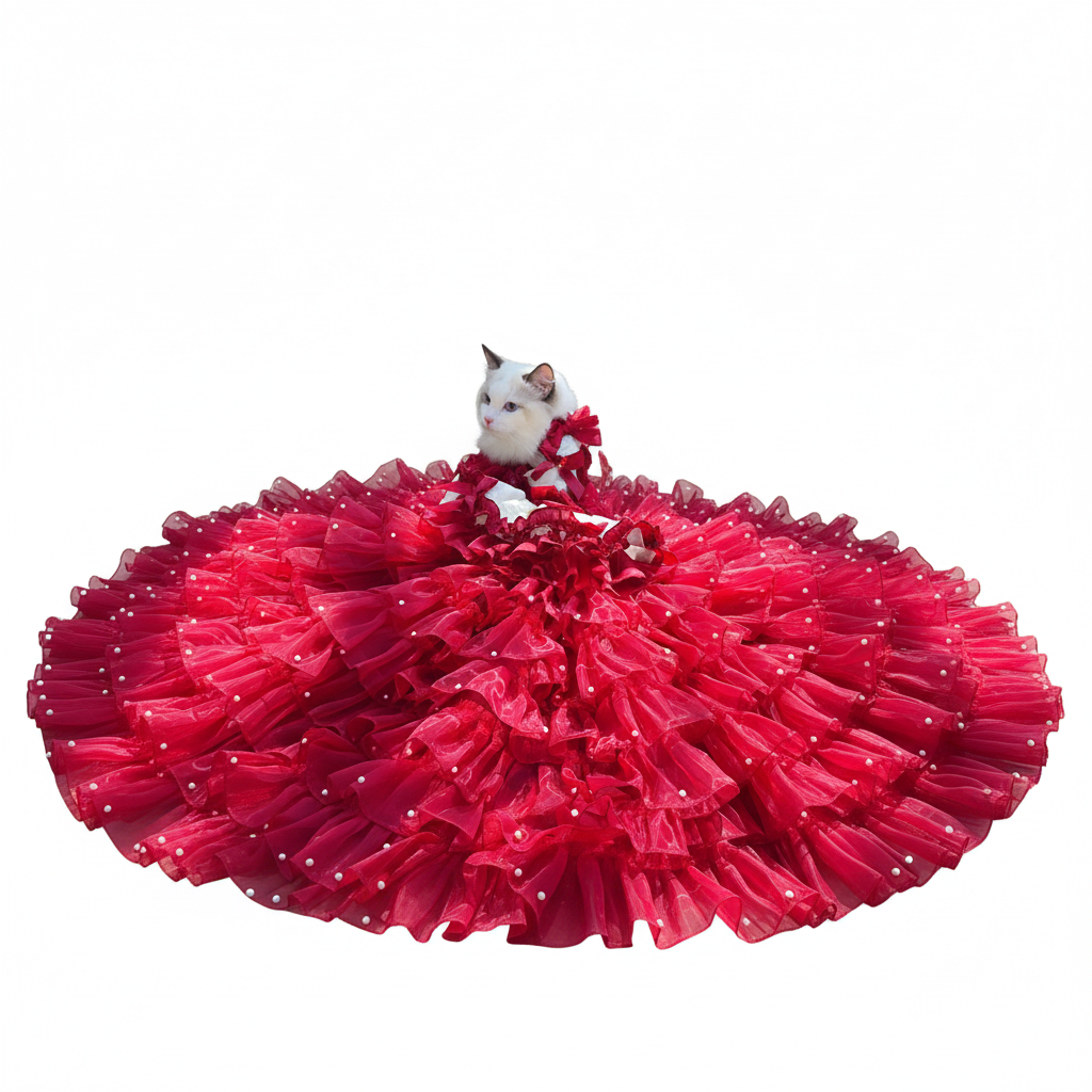 The "Scarlet Queen" Detachable Gown