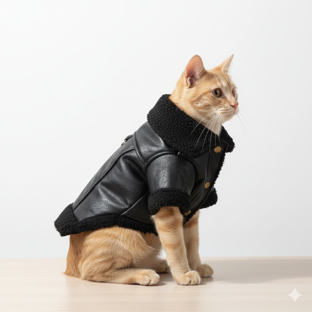 Classic Shearling Aviator Jacket