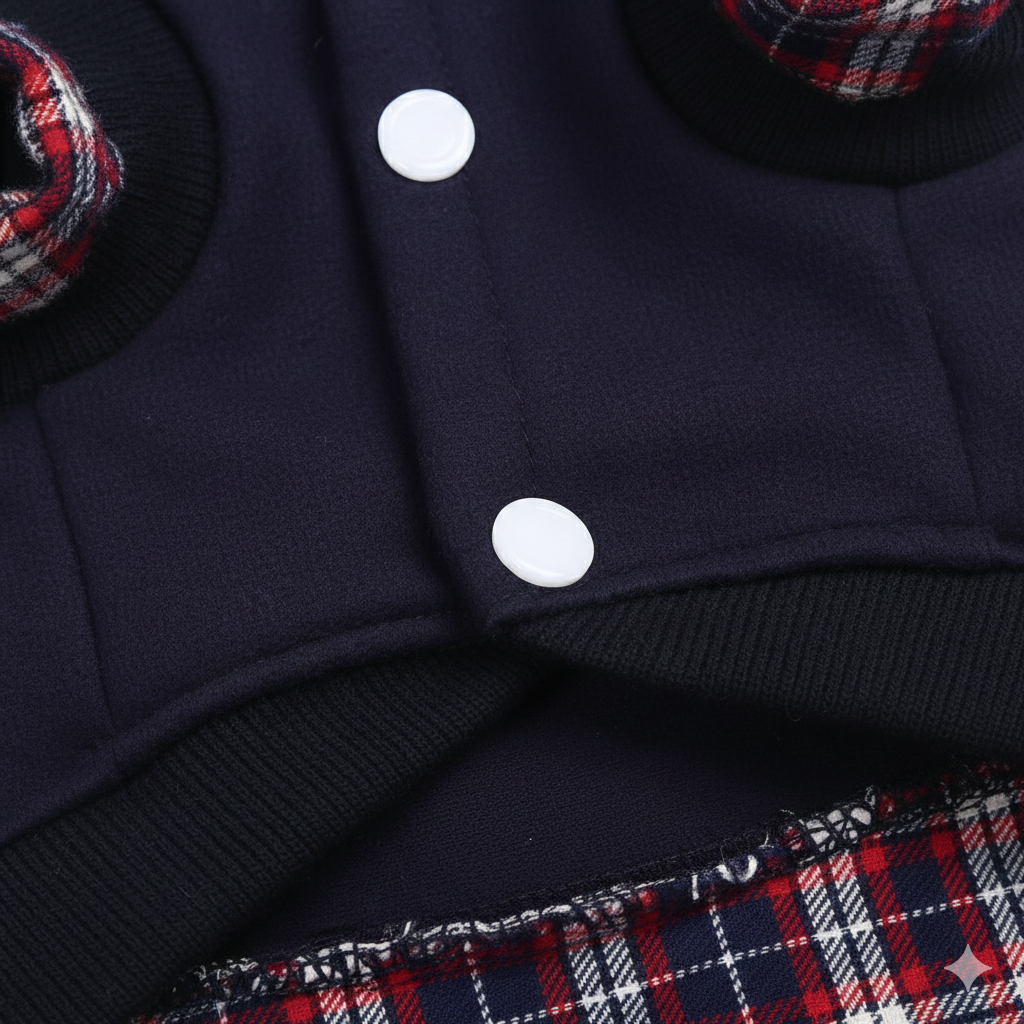 Classic Plaid Polo Shirt Sweater
