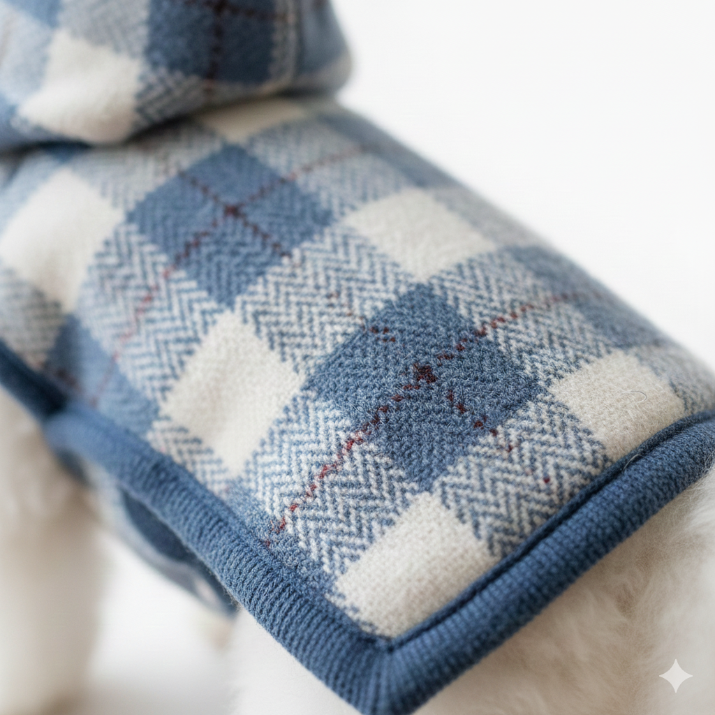 Classic Plaid Hooded Cape