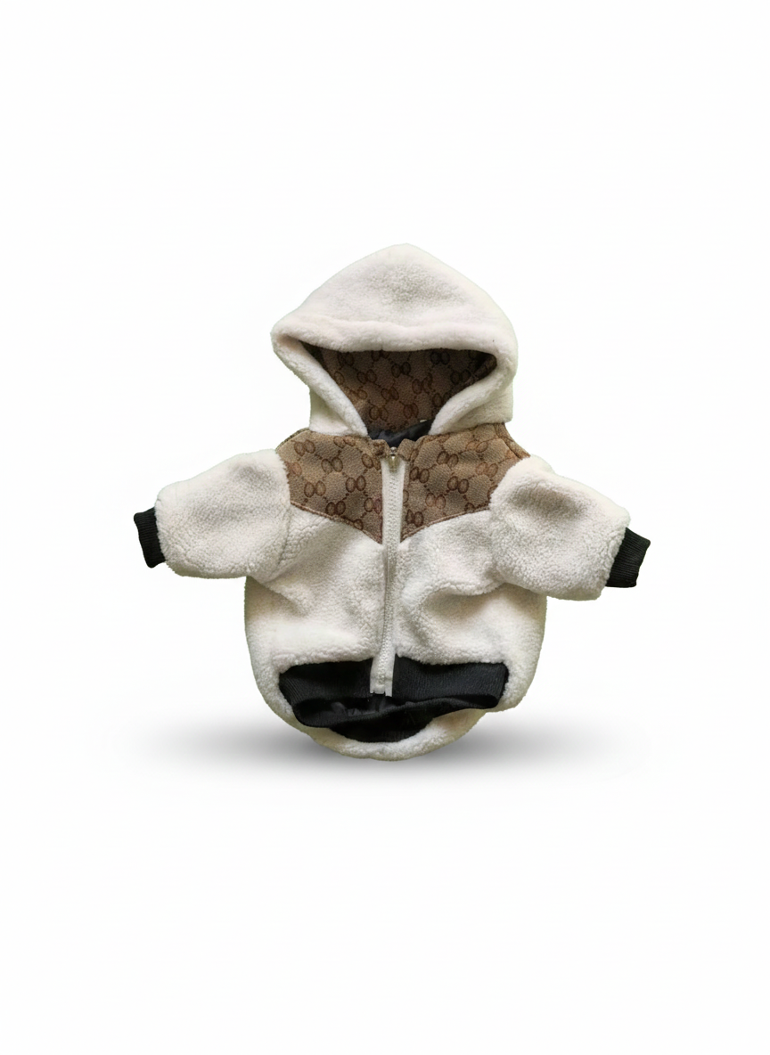 Thick Designer-Style Furry Jacket