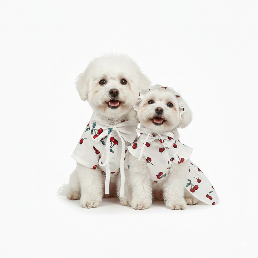Chic French Pet Couple Summer Set