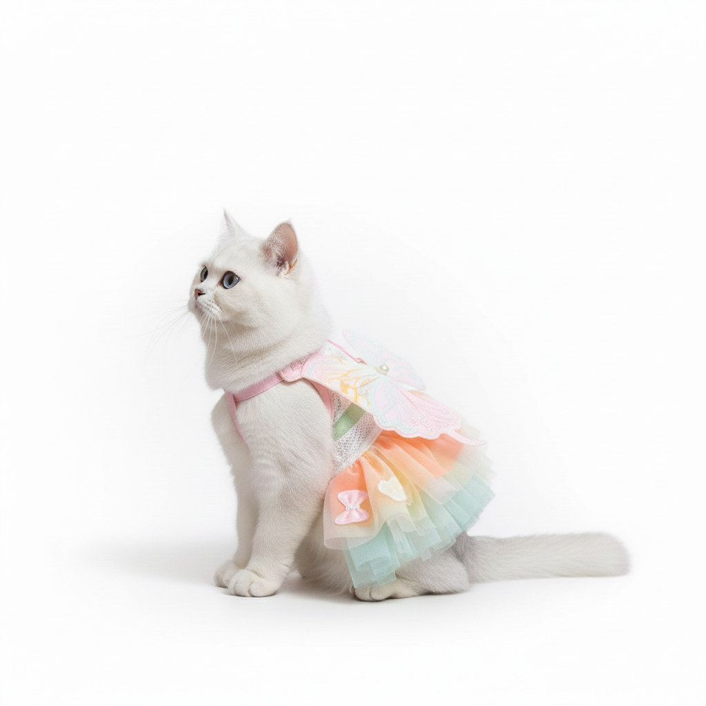 Summer Rainbow Butterfly Dress