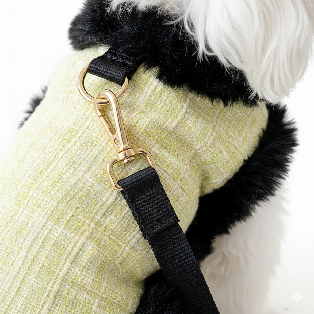 Snuggly Woolen Cape with Leash Clip