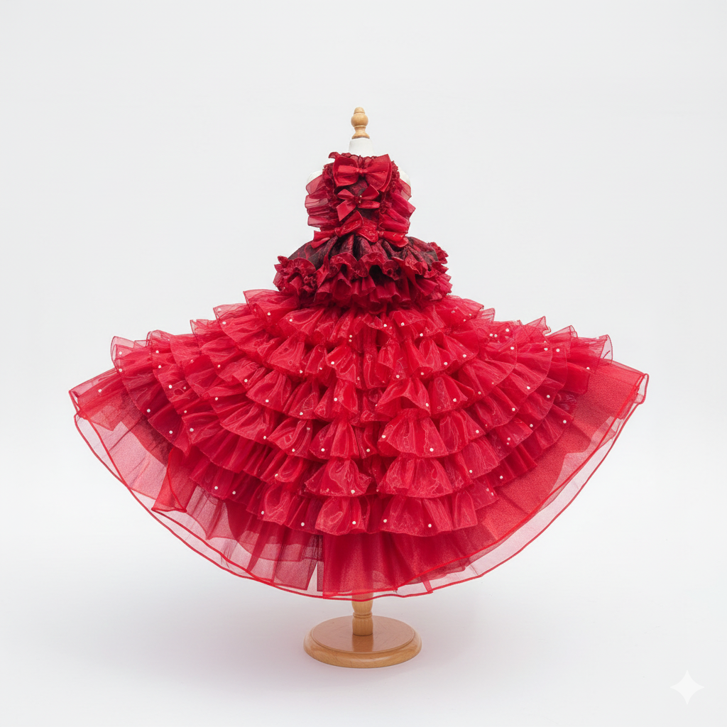 The "Scarlet Queen" Detachable Gown
