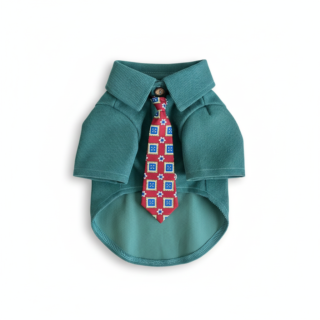 Classic Button-Up with Necktie