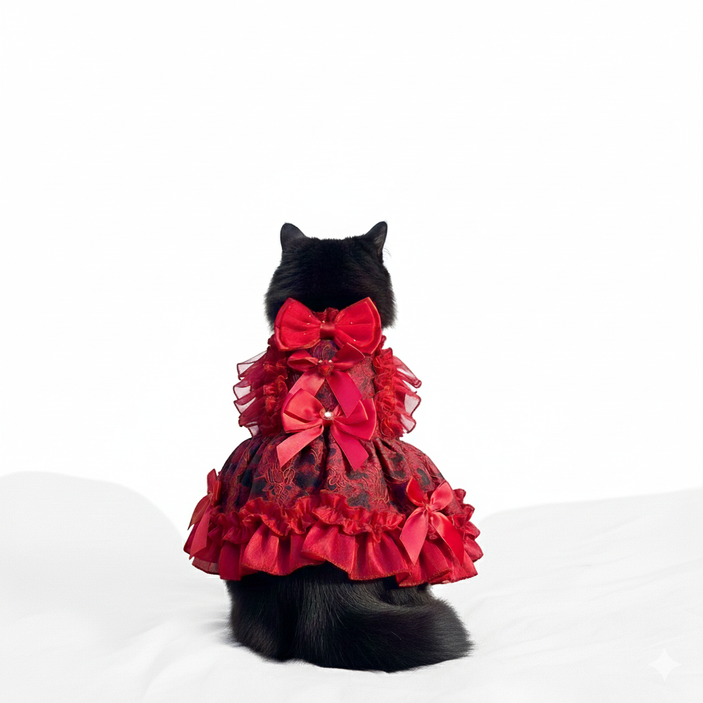 The "Scarlet Queen" Detachable Gown