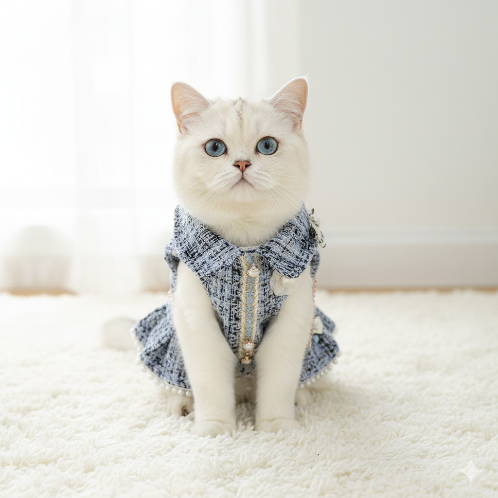 Designer Luxury Pet Girl Winter Dress Coat