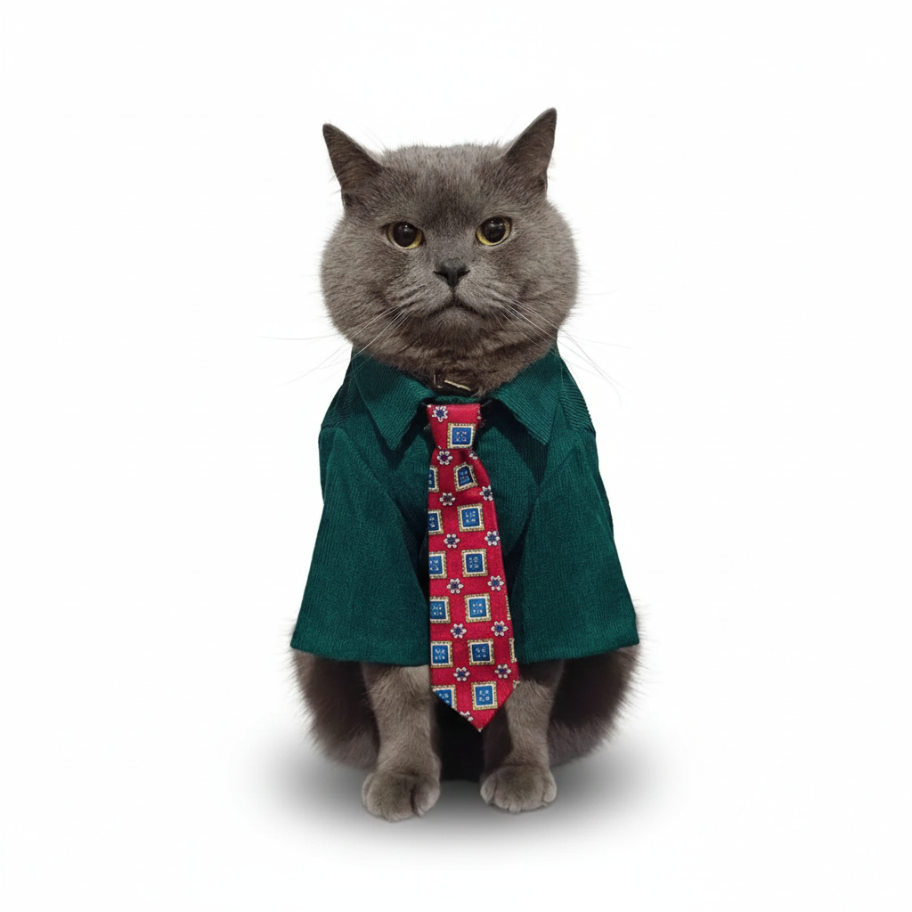 Classic Button-Up with Necktie