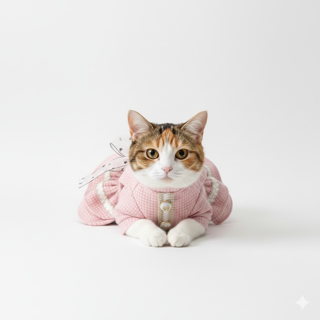 Diamond Ruffle & Silk Bow Pet Dress