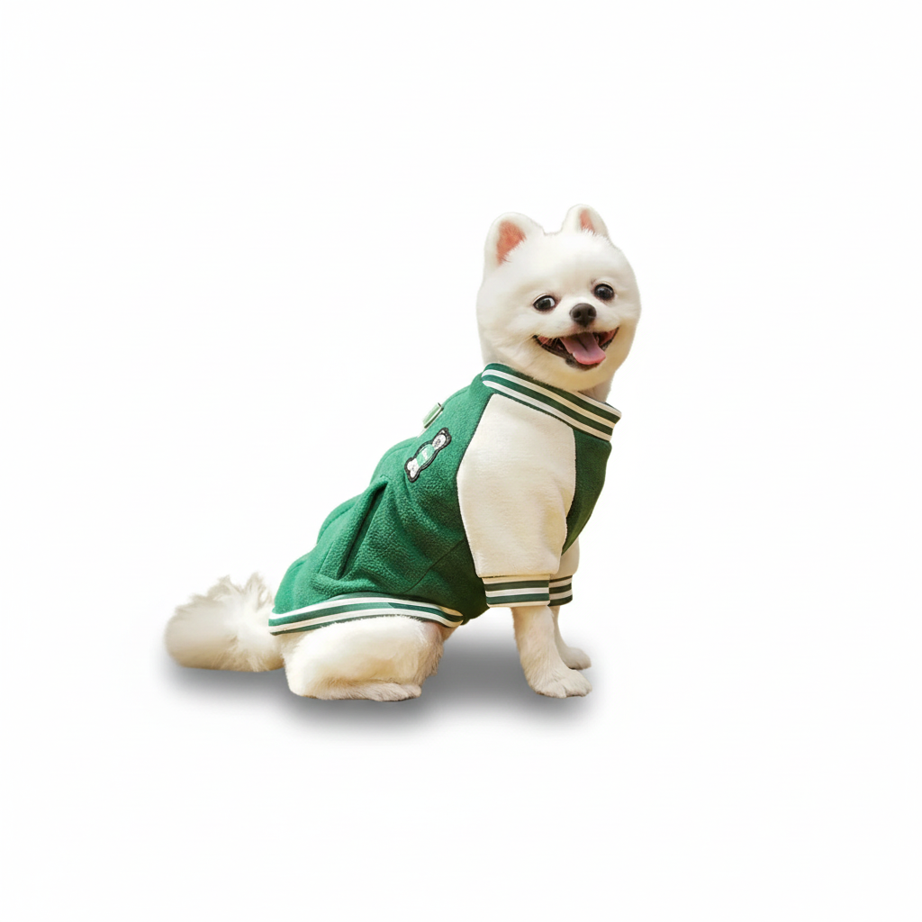 Snuggle-Soft Teddy Bear Baseball Jacket