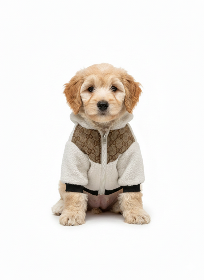 Thick Designer-Style Furry Jacket