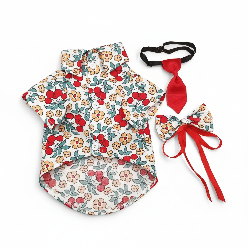 Chic French Pet Couple Summer Set