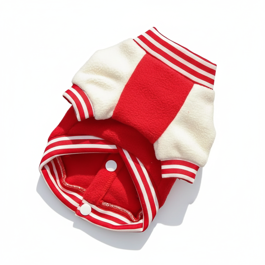 Snuggle-Soft Teddy Bear Baseball Jacket