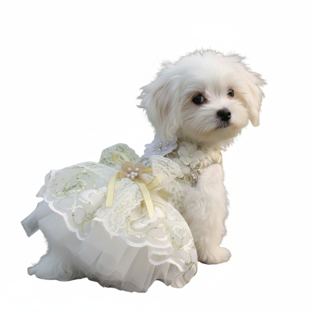 Luxe Handmade Golden Sequin Gown