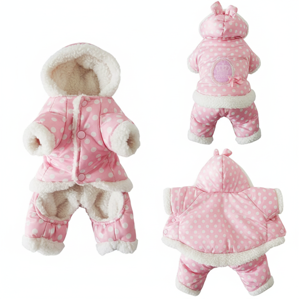 Hot-Selling Pink Waterproof Hooded Dog Coat