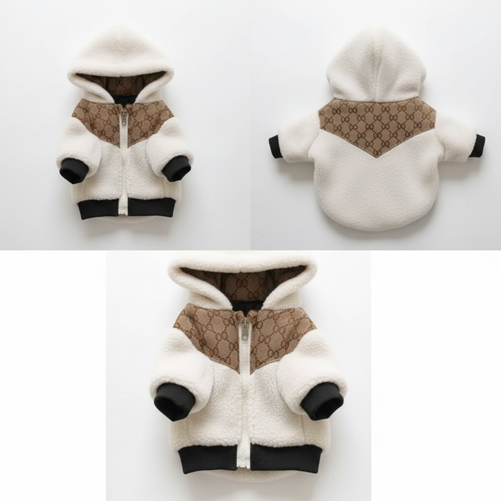 Thick Designer-Style Furry Jacket